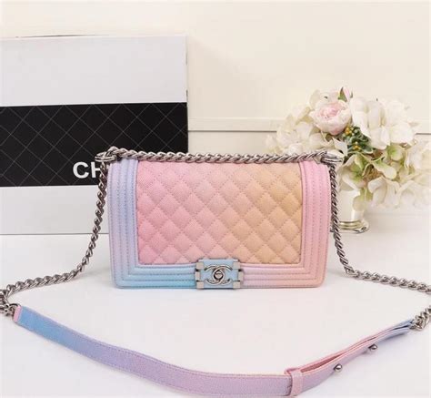 chanel rainbow boy bag replica|sac chanel boy authentique.